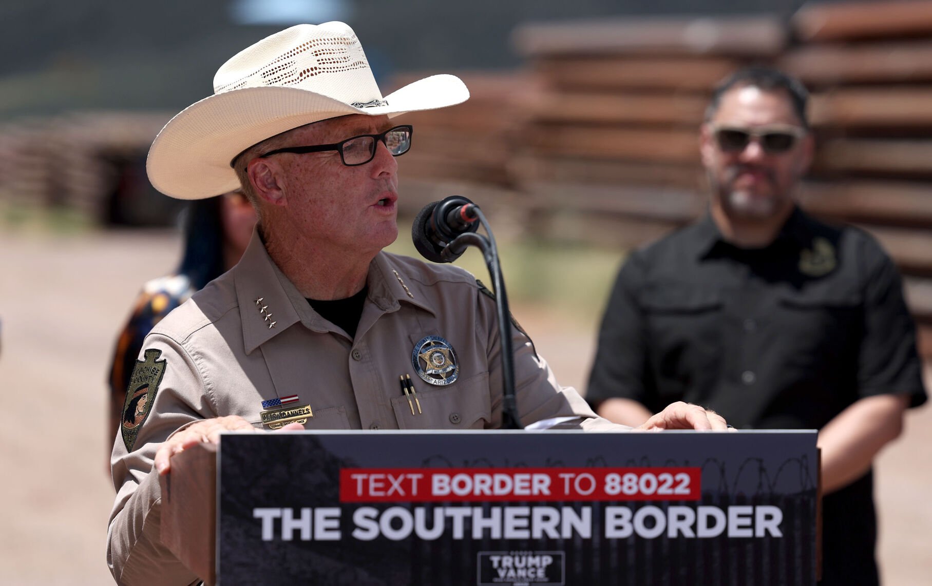 President Donald Trump visits the Southern Border